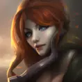 Alluring matte portrait of a beautiful Nami from League of Legends in the style of Stefan Kostic, 8k, High Definition, Highly Detailed, Intricate, Half Body, Realistic, Sharp Focus, Fantasy, Elegant