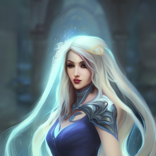 Alluring matte portrait of a beautiful Rell from League of Legends, 8k, Highly Detailed, Intricate, Half Body, Realistic, Sharp Focus, Volumetric Lighting, Fantasy, Elegant by Alphonse Mucha