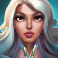 Alluring matte portrait of a beautiful Qiyana from League of Legends in the style of Stefan Kostic, 8k, High Definition, Highly Detailed, Intricate, Half Body, Realistic, Sharp Focus, Fantasy, Elegant