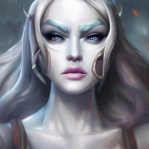 Alluring matte portrait of a beautiful Rell from League of Legends in the style of Stefan Kostic, 8k, High Definition, Highly Detailed, Intricate, Half Body, Realistic, Sharp Focus, Fantasy, Elegant