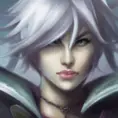 Alluring matte portrait of a beautiful Riven from League of Legends in the style of Stefan Kostic, 8k, High Definition, Highly Detailed, Intricate, Half Body, Realistic, Sharp Focus, Fantasy, Elegant