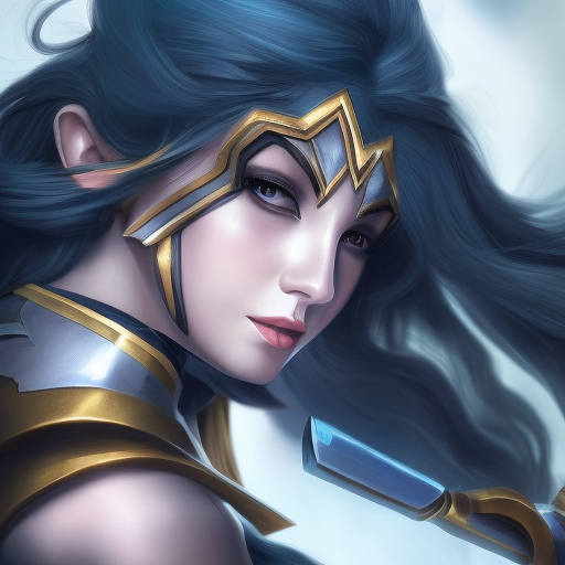 Alluring matte portrait of a beautiful Sivir from League of Legends in the style of Stefan Kostic, 8k, High Definition, Highly Detailed, Intricate, Half Body, Realistic, Sharp Focus, Fantasy, Elegant
