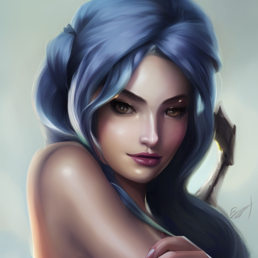 Alluring matte portrait of a beautiful Sona from League of Legends in the style of Stefan Kostic, 8k, High Definition, Highly Detailed, Intricate, Half Body, Realistic, Sharp Focus, Fantasy, Elegant