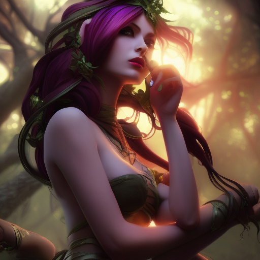 Alluring matte portrait of a beautiful Zyra from League of Legends, 8k, Highly Detailed, Intricate, Half Body, Realistic, Sharp Focus, Volumetric Lighting, Fantasy, Elegant by Alphonse Mucha