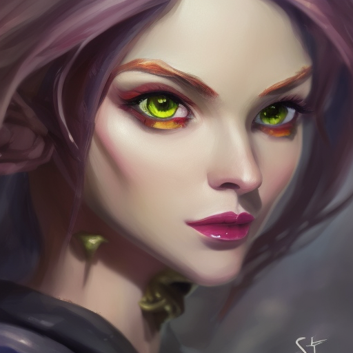 Alluring matte portrait of a beautiful Elise from League of Legends in the style of Stefan Kostic, 8k, High Definition, Highly Detailed, Intricate, Half Body, Realistic, Sharp Focus, Fantasy, Elegant