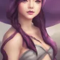 Alluring matte portrait of a beautiful Lillia from League of Legends in the style of Stefan Kostic, 8k, High Definition, Highly Detailed, Intricate, Half Body, Realistic, Sharp Focus, Fantasy, Elegant