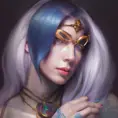 Matte portrait of Camille from League of Legends with tattoos, 8k, Highly Detailed, Powerful, Alluring, Artstation, Magical, Digital Painting, Photo Realistic, Sharp Focus, Volumetric Lighting, Concept Art by Stanley Artgerm Lau, Alphonse Mucha, Greg Rutkowski