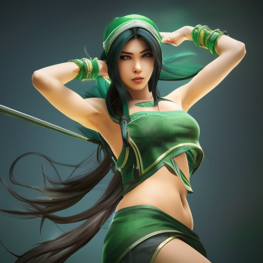Akali from League of Legends, 8k, Highly Detailed, Alluring, Photo Realistic, Sharp Focus, Octane Render, Unreal Engine, Volumetric Lighting by Alphonse Mucha