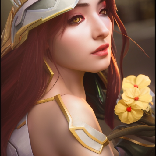 Senna from League of Legends, 8k, Highly Detailed, Alluring, Photo Realistic, Sharp Focus, Octane Render, Unreal Engine, Volumetric Lighting by Alphonse Mucha