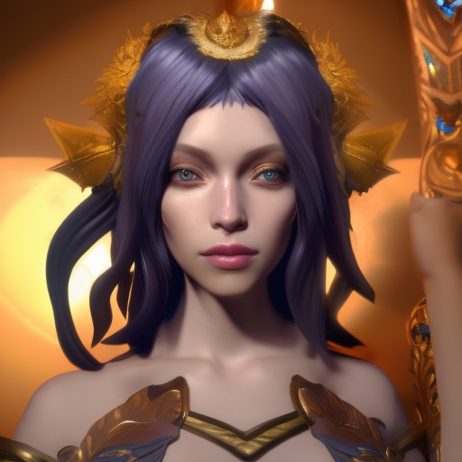 Seraphine from League of Legends, 8k, Highly Detailed, Alluring, Photo Realistic, Sharp Focus, Octane Render, Unreal Engine, Volumetric Lighting by Alphonse Mucha