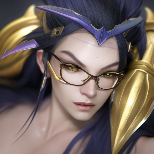 Vayne from League of Legends, 8k, Highly Detailed, Alluring, Photo Realistic, Sharp Focus, Octane Render, Unreal Engine, Volumetric Lighting by Alphonse Mucha