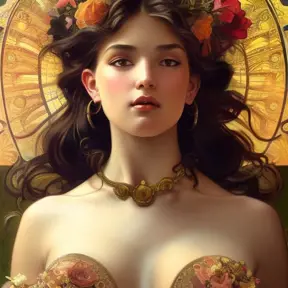 Alluring matte portrait of a beautiful Aphrodite, goddess of love and beauty in the style of Stefan Kostic, 4k, Highly Detailed, Hyper Detailed, Powerful, Artstation, Vintage Illustration, Digital Painting, Sharp Focus, Smooth, Concept Art by Stanley Artgerm Lau, Alphonse Mucha, Greg Rutkowski