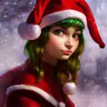Closeup portrait of a beautiful Christmas Elf in the style of Stefan Kostic, 8k, Highly Detailed, Powerful, Alluring, Artstation, Magical, Photo Realistic, Sharp Focus, Volumetric Lighting, Concept Art by Stanley Artgerm Lau