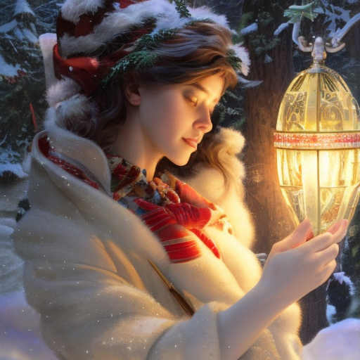 A Christmas miracle, 8k, Highly Detailed, Magical, Photo Realistic, Sharp Focus, Volumetric Lighting, Fantasy by Stanley Artgerm Lau, Alphonse Mucha, Greg Rutkowski