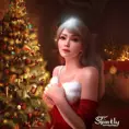 The spirit of Christmas, 8k, Highly Detailed, Magical, Stunning, Photo Realistic, Sharp Focus, Volumetric Lighting, Fantasy by Stanley Artgerm Lau