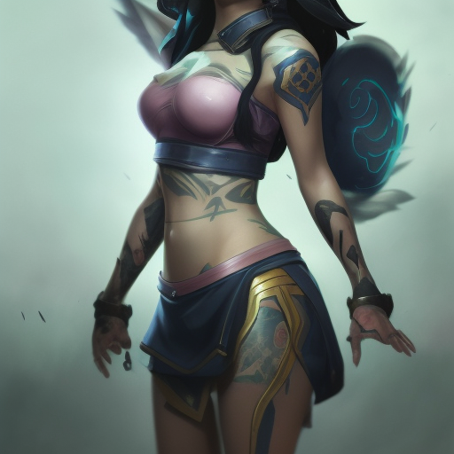 Matte portrait of Sivir from League of Legends with tattoos, 8k, Highly Detailed, Powerful, Alluring, Artstation, Magical, Digital Painting, Photo Realistic, Sharp Focus, Volumetric Lighting, Concept Art by Greg Rutkowski