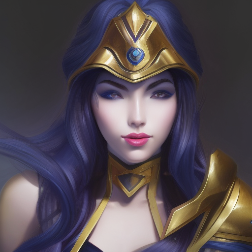 Matte portrait of Sivir from League of Legends, 8k, Highly Detailed, Powerful, Alluring, Artstation, Magical, Digital Painting, Photo Realistic, Sharp Focus, Volumetric Lighting, Concept Art by Alphonse Mucha