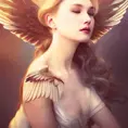 Alluring matte portrait of a beautiful Lyx with wings, 8k, Highly Detailed, Intricate, Half Body, Realistic, Sharp Focus, Volumetric Lighting, Fantasy, Elegant by Stanley Artgerm Lau, Alphonse Mucha, WLOP