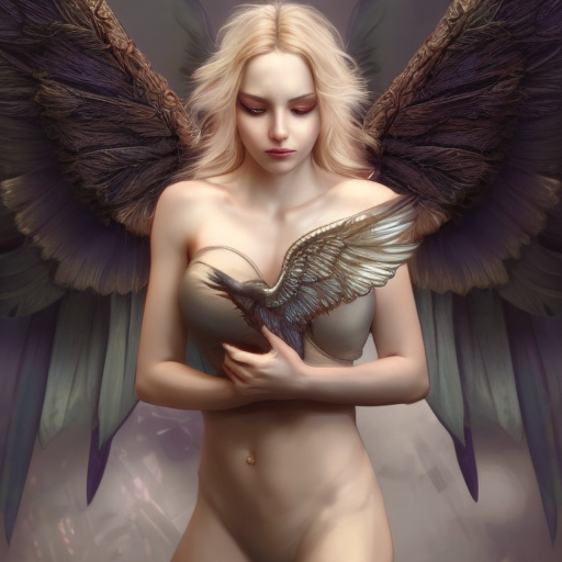 Alluring matte portrait of a beautiful Kayle with wings, 8k, Highly Detailed, Intricate, Half Body, Realistic, Sharp Focus, Volumetric Lighting, Fantasy, Elegant by Stanley Artgerm Lau, Alphonse Mucha, WLOP