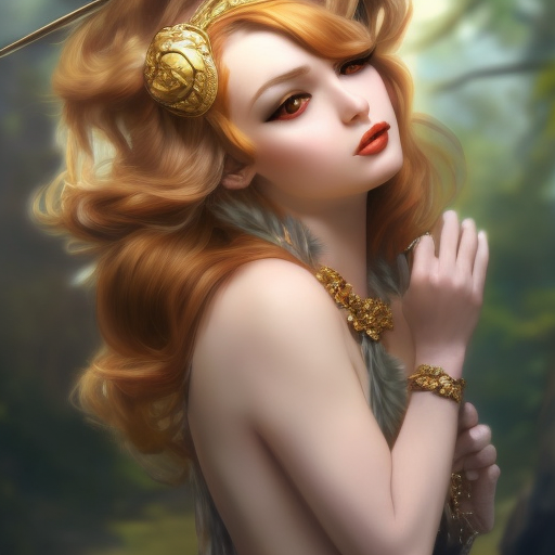 Alluring matte portrait of a beautiful Miss Fortune wearing feathers, 8k, Highly Detailed, Intricate, Half Body, Realistic, Sharp Focus, Volumetric Lighting, Fantasy, Elegant by Stanley Artgerm Lau, Alphonse Mucha, WLOP