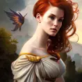 Alluring matte portrait of a beautiful Triss Merigold with wings, 8k, Highly Detailed, Intricate, Half Body, Realistic, Sharp Focus, Volumetric Lighting, Fantasy, Elegant by Stanley Artgerm Lau, Alphonse Mucha, WLOP