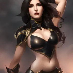 Alluring matte portrait of a beautiful Caitlyn from League of Legeneds wearing black leather, 8k, Highly Detailed, Intricate, Half Body, Realistic, Sharp Focus, Volumetric Lighting, Fantasy, Elegant by Stanley Artgerm Lau, Alphonse Mucha, WLOP