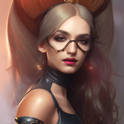 Alluring matte portrait of a beautiful Qiyana from League of Legeneds wearing black leather, 8k, Highly Detailed, Intricate, Half Body, Realistic, Sharp Focus, Volumetric Lighting, Fantasy, Elegant by Stanley Artgerm Lau, Alphonse Mucha, WLOP