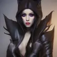 Alluring matte portrait of a beautiful Xayah from League of Legeneds wearing black leather, 8k, Highly Detailed, Intricate, Half Body, Realistic, Sharp Focus, Volumetric Lighting, Fantasy, Elegant by Stanley Artgerm Lau, Alphonse Mucha, WLOP
