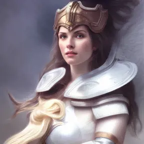 Alluring matte portrait of the beautiful Athena in white armor, 8k, Highly Detailed, Intricate, Realistic, Sharp Focus, Volumetric Lighting, Fantasy, Elegant by Stanley Artgerm Lau, Alphonse Mucha, WLOP