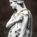 Alluring matte portrait of the beautiful goddess Athena in white, 8k, Highly Detailed, Intricate, Realistic, Sharp Focus, Volumetric Lighting, Fantasy, Elegant by Stanley Artgerm Lau, Alphonse Mucha, WLOP