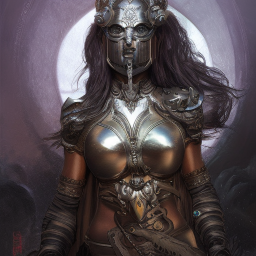 Alluring matte portrait of the beautiful goddess of death Ker in metal armor in the style of Stefan Kostic, 8k, Highly Detailed, Intricate, Realistic, Sharp Focus, Volumetric Lighting, Fantasy, Elegant by Stanley Artgerm Lau, Alphonse Mucha, WLOP