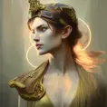 Alluring matte portrait of the fierce Athena in the style of Stefan Kostic, 8k, Highly Detailed, Intricate, Realistic, Sharp Focus, Volumetric Lighting, Fantasy, Elegant by Stanley Artgerm Lau, Alphonse Mucha, WLOP
