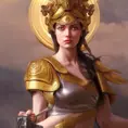 Alluring matte portrait of a fierce goddess Athena, 8k, Highly Detailed, Intricate, Realistic, Sharp Focus, Volumetric Lighting, Fantasy, Elegant by Stanley Artgerm Lau, Alphonse Mucha, WLOP