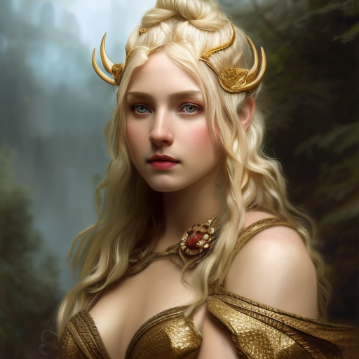 Alluring matte portrait of the beautiful norse goddess Freyja in the style of Stefan Kostic, 8k, Highly Detailed, Intricate, Realistic, Sharp Focus, Volumetric Lighting, Fantasy, Elegant by Stanley Artgerm Lau, Alphonse Mucha, WLOP