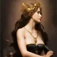 Alluring matte portrait of the beautiful goddess Aphrodite in black leather, 8k, Highly Detailed, Intricate, Realistic, Sharp Focus, Volumetric Lighting, Fantasy, Elegant by Stanley Artgerm Lau, Alphonse Mucha, WLOP