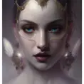 Alluring matte portrait of the beautiful goddess of death Ker in the style of Stefan Kostic, 8k, Highly Detailed, Intricate, Realistic, Sharp Focus, Volumetric Lighting, Fantasy, Elegant by Stanley Artgerm Lau, Alphonse Mucha, WLOP