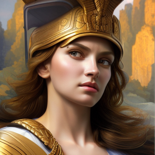 Alluring matte portrait of the beautiful goddess Athena in the style of Stefan Kostic, 8k, Highly Detailed, Intricate, Realistic, Sharp Focus, Volumetric Lighting, Fantasy, Elegant by Stanley Artgerm Lau, Alphonse Mucha, WLOP