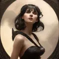 Alluring matte portrait of the beautiful Athena in black in the style of Stefan Kostic, 8k, Highly Detailed, Intricate, Realistic, Sharp Focus, Volumetric Lighting, Fantasy, Elegant by Stanley Artgerm Lau, Alphonse Mucha, WLOP