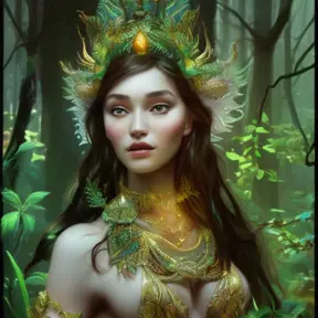 Closeup of a beautiful tribal queen in a magical forest, 4k, Highly Detailed, Masterpiece, Pretty Face, Digital Illustration, Cinematic Lighting, Realistic, Sharp Focus, Centered, Beautifully Lit, Bioluminescent by Stanley Artgerm Lau, Alphonse Mucha, Greg Rutkowski, Stefan Kostic