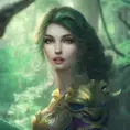 Closeup of a beautiful paladin in a magical forest, 4k, Highly Detailed, Masterpiece, Pretty Face, Digital Illustration, Cinematic Lighting, Realistic, Sharp Focus, Centered, Beautifully Lit, Bioluminescent by Stanley Artgerm Lau