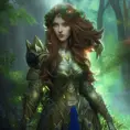 Closeup of a beautiful paladin in a magical forest, 4k, Highly Detailed, Masterpiece, Pretty Face, Digital Illustration, Cinematic Lighting, Realistic, Sharp Focus, Centered, Beautifully Lit, Bioluminescent by Stanley Artgerm Lau
