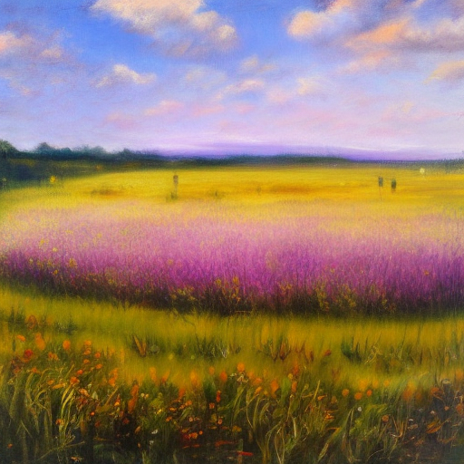 Meadow, Masterpiece, Oil on Canvas, Spring, Summer