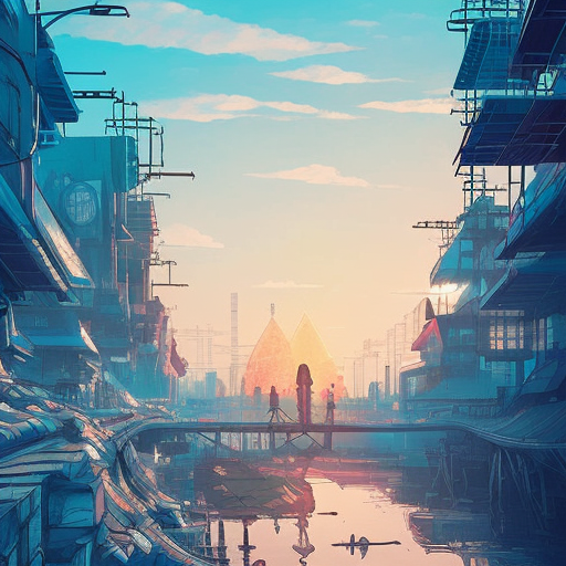 Solarpunk city, Highly Detailed, Intricate Artwork, Comic, Photo Realistic, Fantasy by Alena Aenami, Studio Ghibli