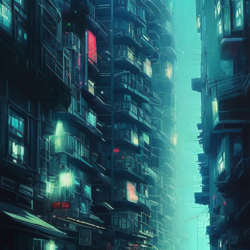 Voidpunk city, Highly Detailed, Intricate Artwork, Comic, Photo Realistic, Fantasy by Alena Aenami, Studio Ghibli