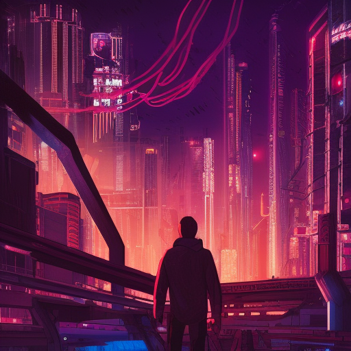 Detailed illustration of a cyberpunk Beneath a Steel Sky city at night, 8k, Intricate Details, Epic, Comic, Sharp Focus, Beautifully Lit by Alena Aenami