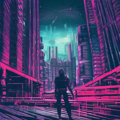 Detailed illustration of a cyberpunk Beneath a Steel Sky city at night, 8k, Intricate Details, Epic, Comic, Sharp Focus, Beautifully Lit by Alena Aenami