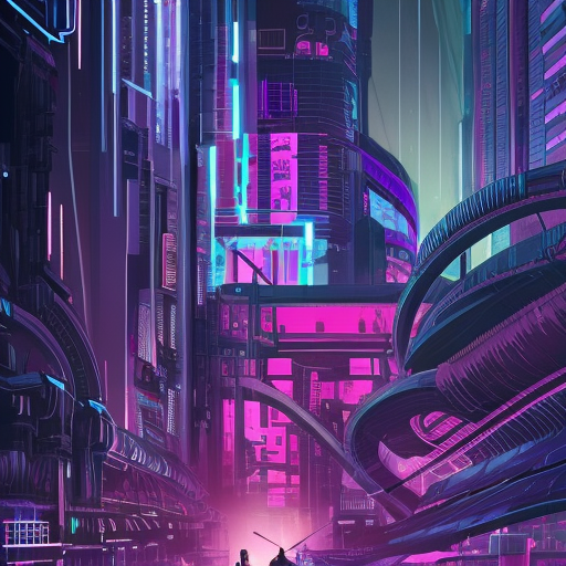 Detailed illustration of a cyberpunk Beneath a Steel Sky city at night, 8k, Intricate Details, Trending on Artstation, Epic, Comic, Sharp Focus, Deviantart, Beautifully Lit by Alena Aenami