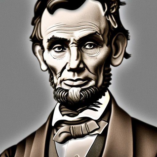 Abraham Lincoln , 4k resolution, 8k, HDR, High Definition, High Resolution, Highly Detailed, Hyper Detailed, Intricate, Intricate Artwork, Intricate Details, Masterpiece, Ultra Detailed, Steampunk, Digital Painting, Sharp Focus