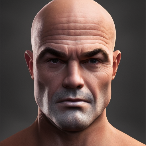 Alluringly Beautiful portrait of Mr. Clean, 4k, 4k resolution, 8k, High Definition, High Resolution, Highly Detailed, HQ, Hyper Detailed, Intricate, Intricate Artwork, Intricate Details, Ultra Detailed, Half Body, Beautiful, Matte Painting, Realistic, Sharp Focus, Fantasy by Stefan Kostic