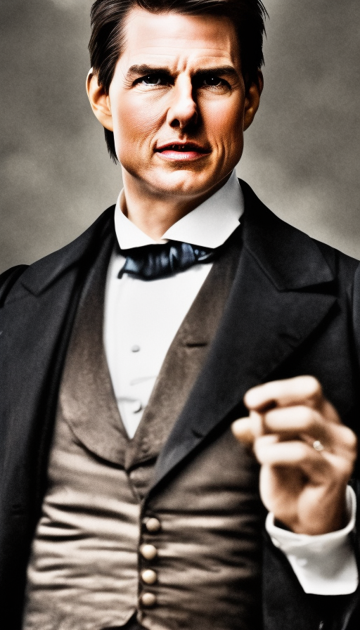 Tom cruise as ab lincoln, 4k resolution